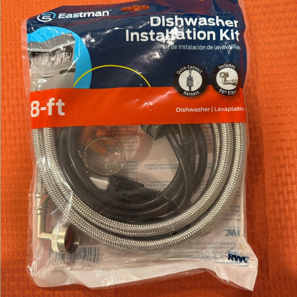 Eastman Dishwasher Installation Kit 8-ft